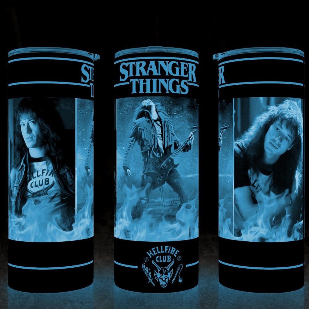Stranger Things Hellfire Club Glow in the Dark Tumbler 20oz
